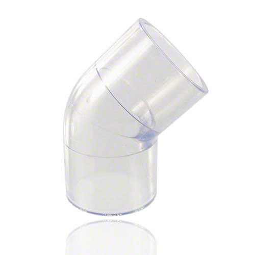 PVC U Transparent Winkel 45&deg;